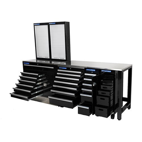 Kincrome Trade Centre Ultimate Pro Workshop Se7 piece 20 Drawer Tool Box and Bench K7377