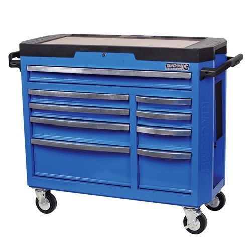 KINCROME CONTOUR Tool Trolley 9 Drawer Electric Blue K7759