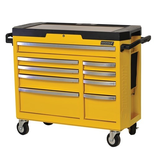 KINCROME CONTOUR Tool Trolley 9 Drawer Wasp Yellow K7759Y