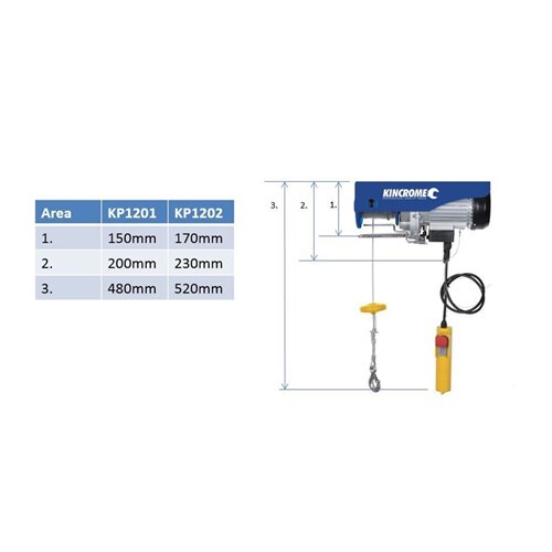 KINCROME Electric Lifting Hoist 125-250KG KP1201