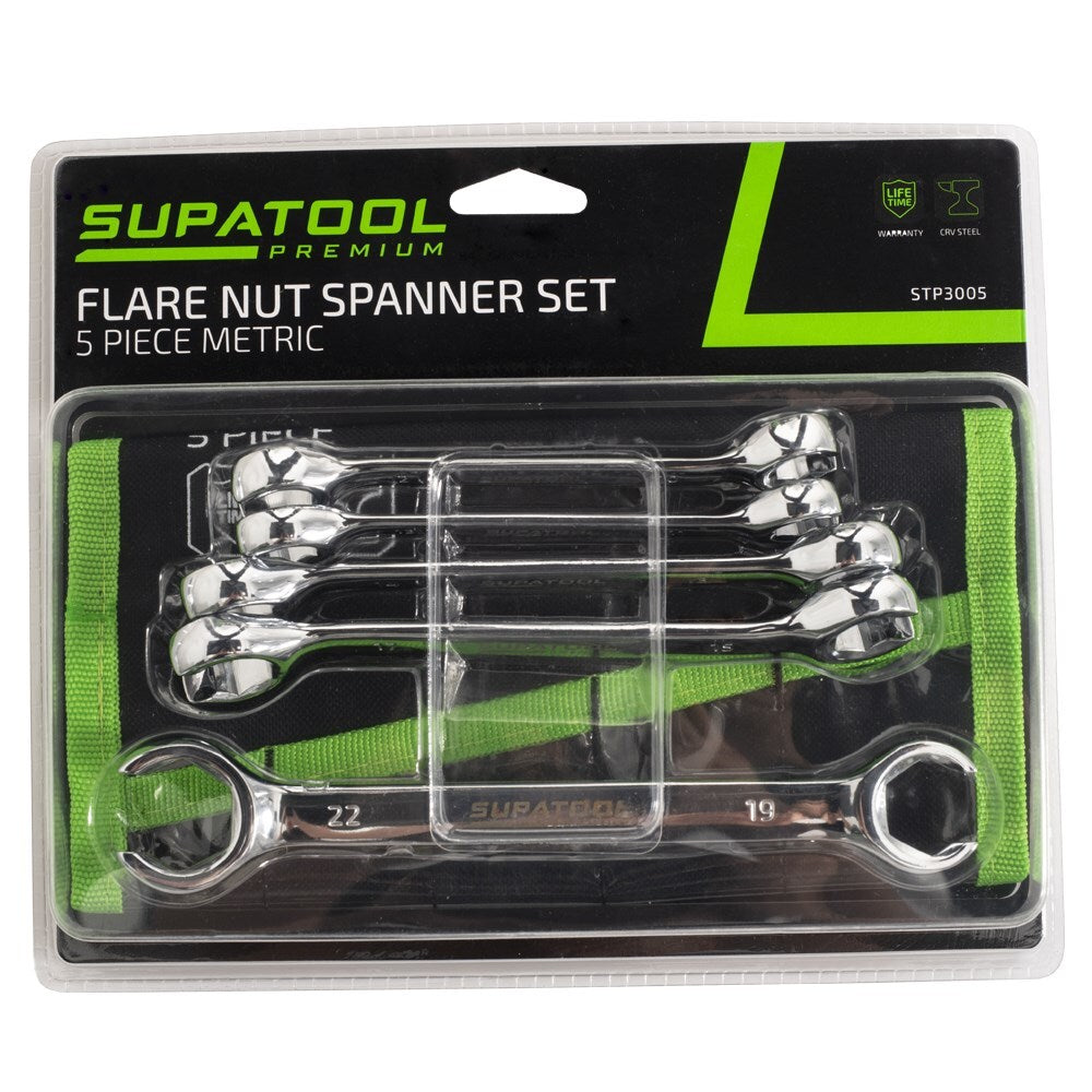 KINCROME/ SupatoolFlare Nut Spanner Set 5 Piece STP3005