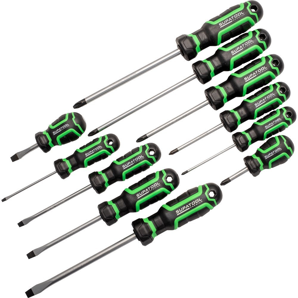 KINCROME Screwdriver Set 11 Piece Supatool By Kincrome STP5001