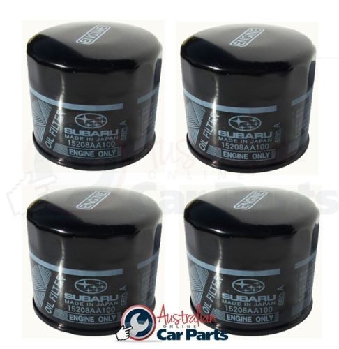 Genuine Oil filter x4 suitable for Subaru Liberty Outback Impreza Forester EJ Eng 15208AA100