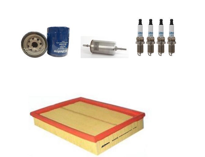 OIL AIR FUEL FILTERS SPARK PLUG ACDelco SERVICE KIT for Ford Focus 2lt 2002-2005