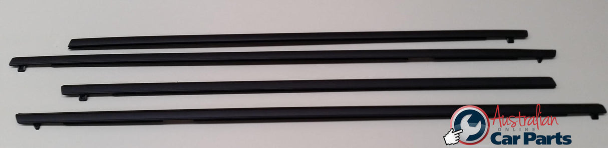 Black Door Window Belt Mould Set Genuine for Holden Wagon Commodore VE VF New