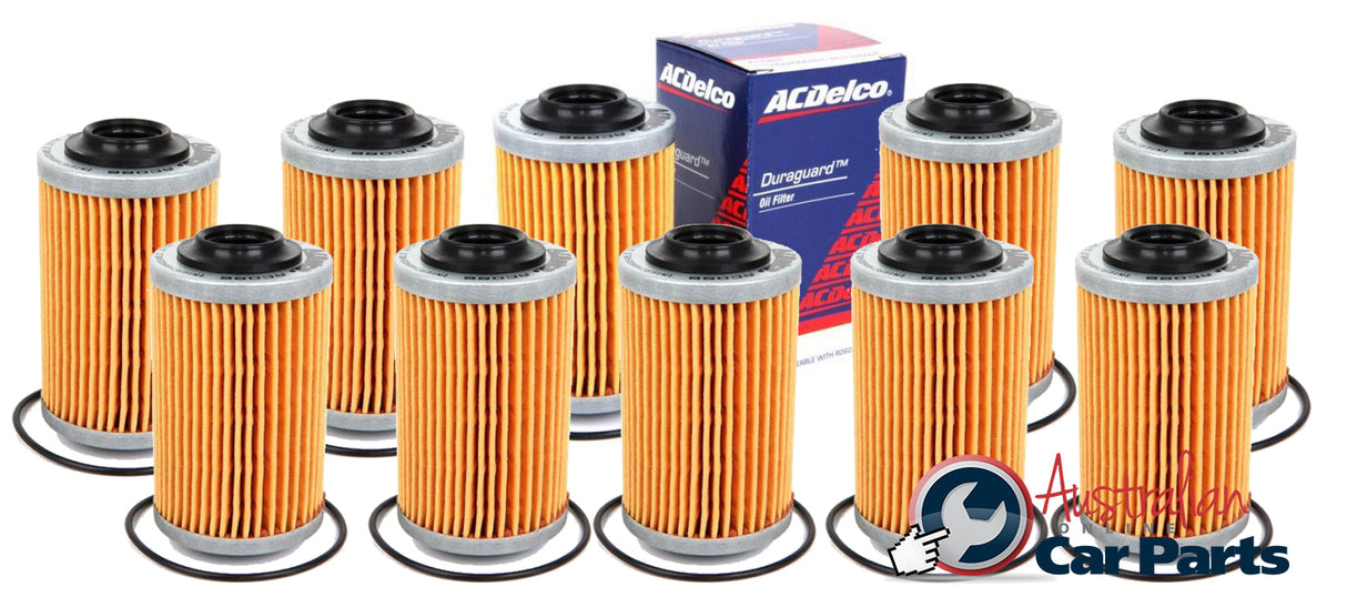 Oil Filter pack of 10 ACDelco suitable for VZ VE VF V6 HOLDEN Commodore 2004-2016