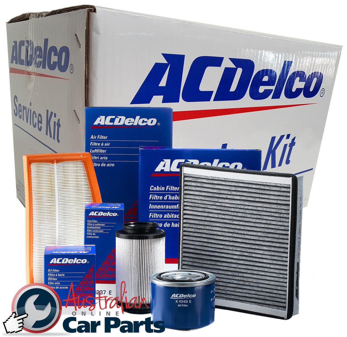 Oil Air Fuel AcDelco Filter service Kit for Holden Commodore VZ 3.6L 2004-2006 V6