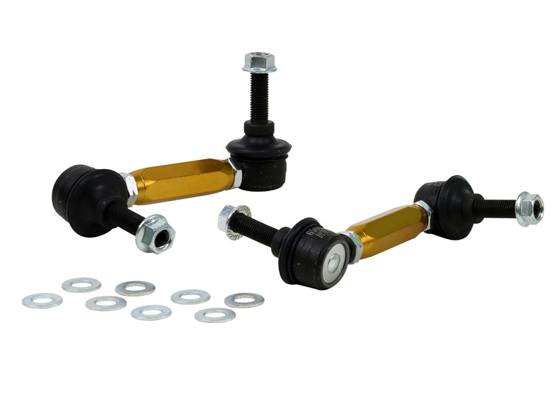 Sway Bar Link Kit Heavy Duty Adj Steel Ball Whiteline KLC141