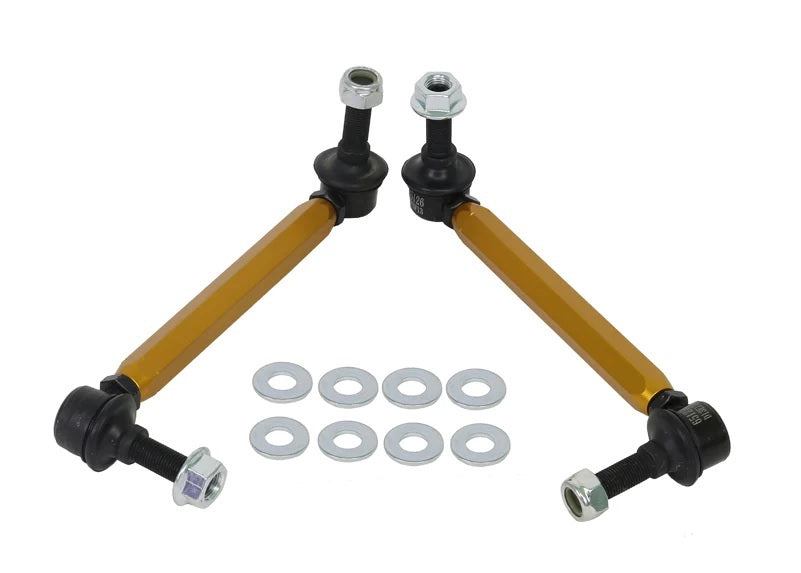 Sway Bar Link Kit Heavy Duty Adj Steel Ball Whiteline KLC180-215