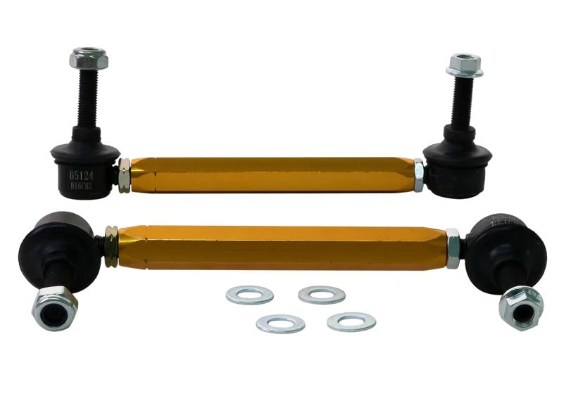 Sway Bar Link Kit Heavy Duty Adj Steel Ball Whiteline KLC187