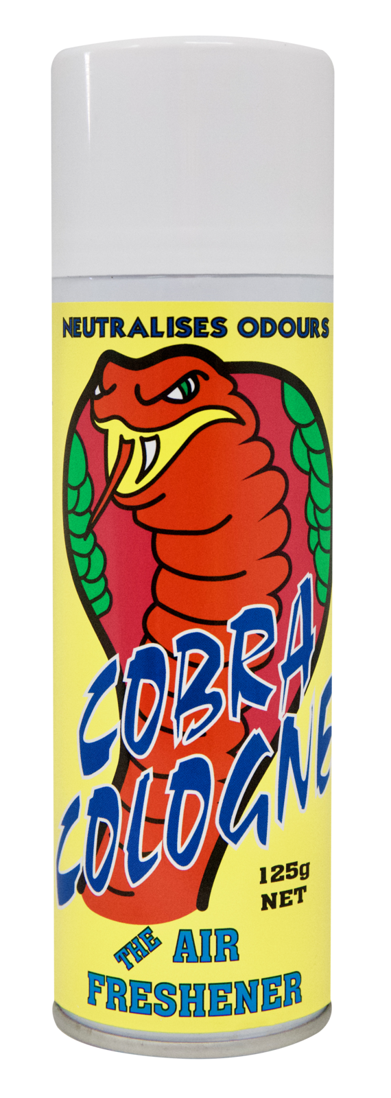 Cobra Cologne Aero Vanilla Air Freshener 125G Aerosol Neutralizes Odours, Great Car Care Product