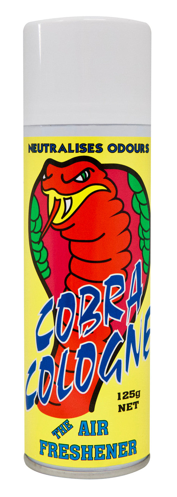 Cobra Cologne Aero Vanilla Air Freshener 125G Aerosol Neutralizes Odours, Great Car Care Product