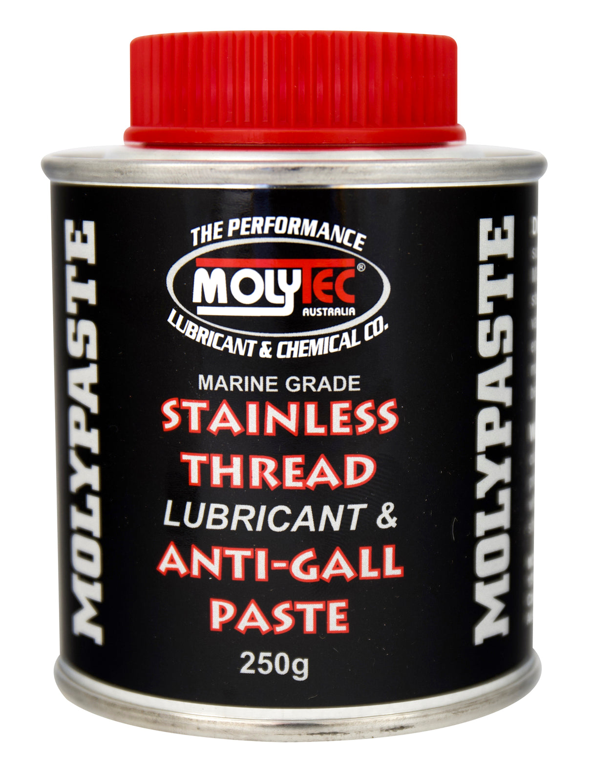 Molytec Molypaste Anti-Gal Steel Thread Lubricant 250g Molybdenum Disuliphide & Nickel based Stainless BTT