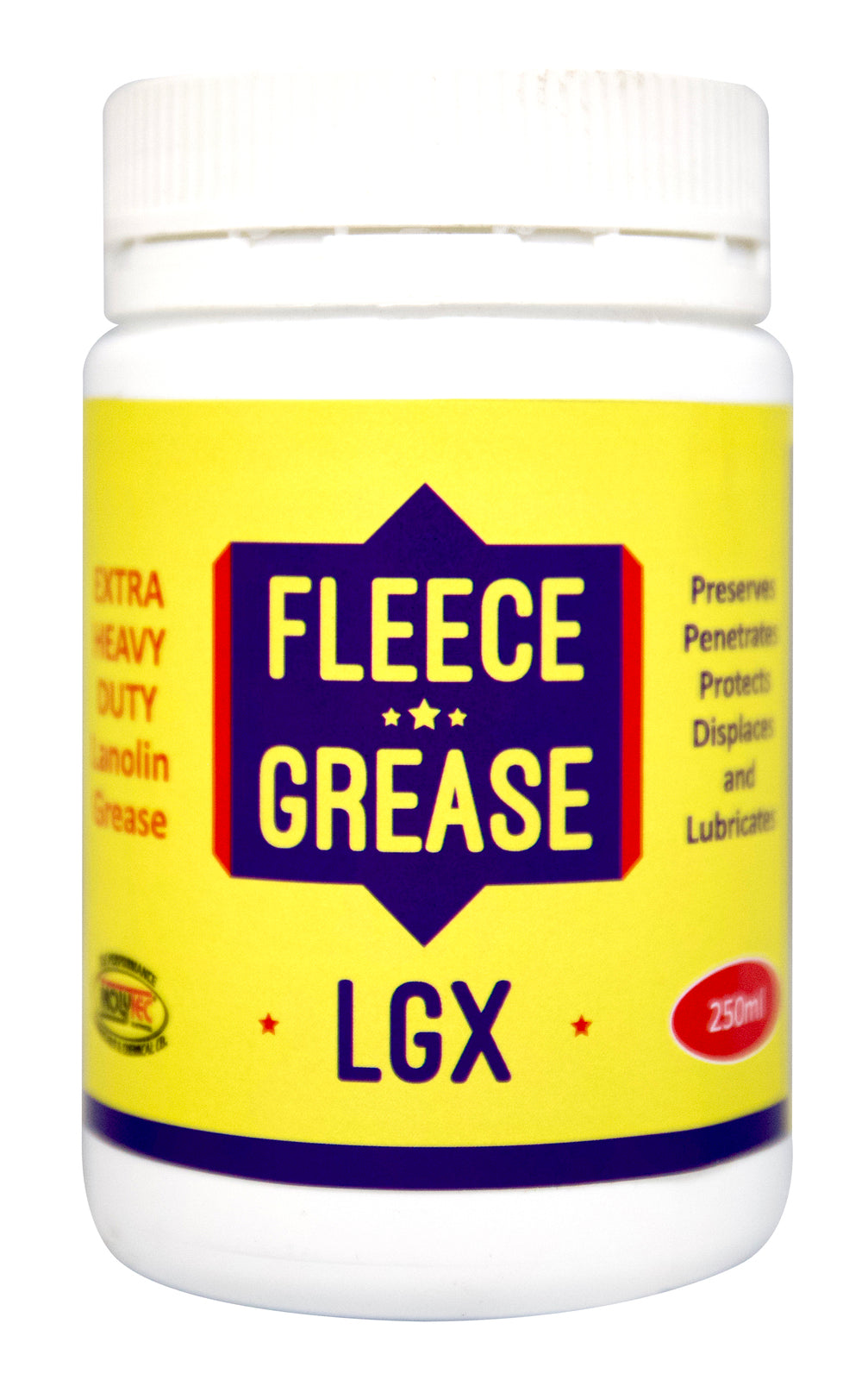 Molytec Fleece Grease LGX Thick & Tacky, Lanolin Grease with High Load Capabilities 250g Tub
