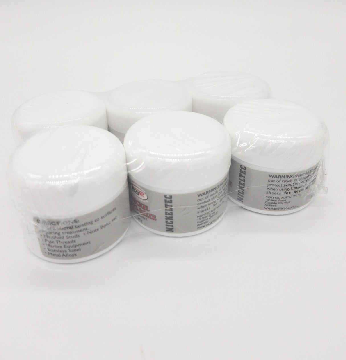 Molytec Nickeltec Anti-Seize Nickel based Anti-Seize Compound 6 x 25g Pod Protects parts from Corrosion, Gailing & Seizing