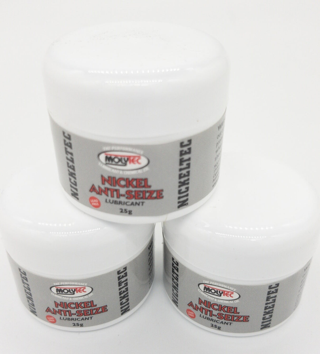 Molytec Nickeltec Anti-Seize Nickel based Anti-Seize Compound 6 x 25g Pod Protects parts from Corrosion, Gailing & Seizing