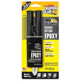 Original Superglue Instant Epoxy Convenient - Permanently Bonds in 90 Seconds 1oz Card