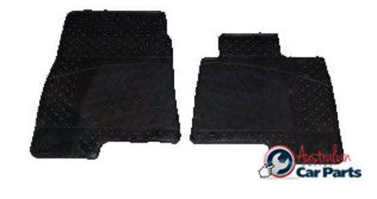Front Floor Rubber Mats suitable for Mitsubishi NS NT NW NX Pajero 2007-2016 New Genuine