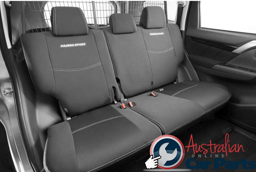 REAR SEAT Cover SET NEOPRENE 2ND ROW suitable for Mitsubishi Pajero Sport QE Genuine 2016-