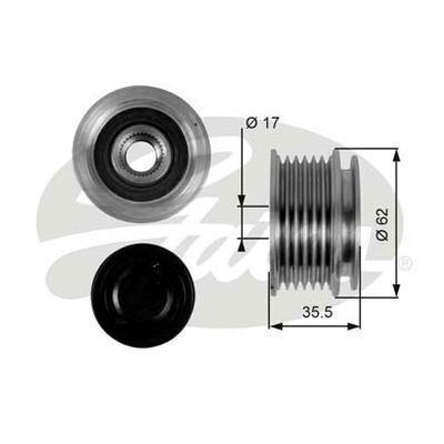 Pulley - Alternator Overrunning Clutch Gates OAP7037