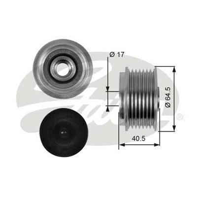 Pulley - Alternator Overrunning Clutch Gates OAP7074