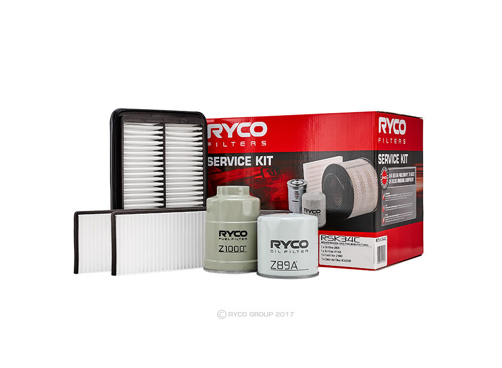 Service Filter Kit RSK34C Ryco For Nissan Navara 2.5LTD YD25DDTi D40 Ute dCi 4WD