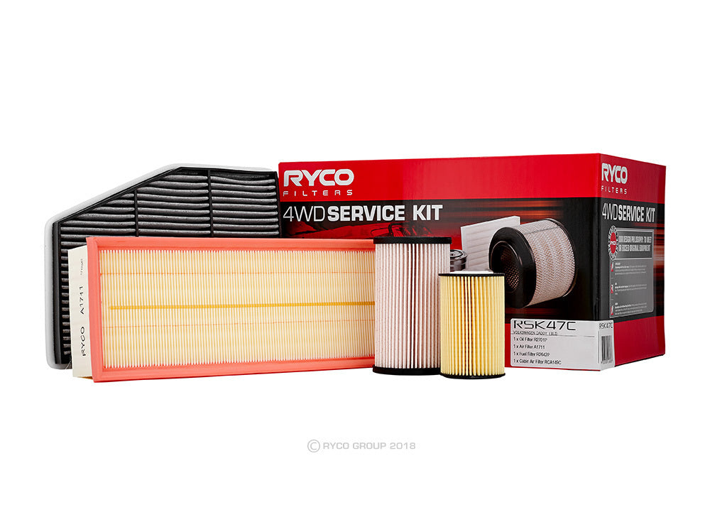 Oil Air Fuel Filter Service Kit Ryco RSK47C for VW CADDY 2CA 2CB 2KA 2CJ 2KH 2CH 2KJ 1.6 2.0L 08/10-05/15