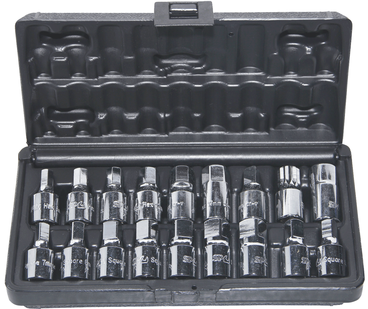 SP Tools Oil Drain Plug key Set 3/8" -18 Piece SP20215