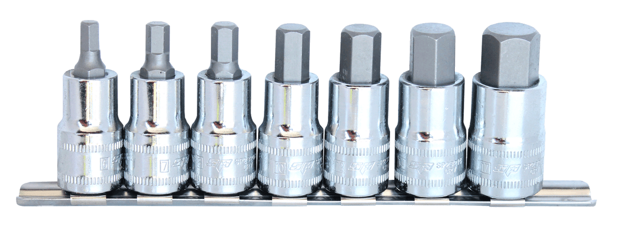 SP Tools Socket rail Set 1/2" Drive 5 Piece Metric InHex SP20561