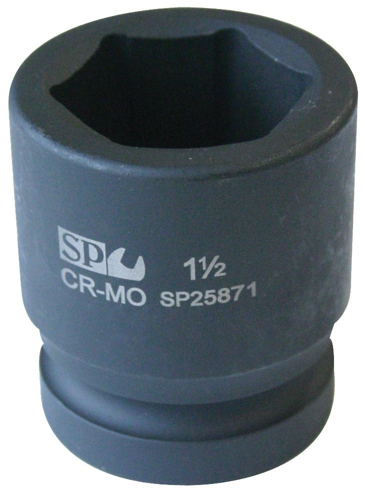 SP Tools Socket Impact 1-1/2" Drive 6 Point SAE 2-3/16" SP26682