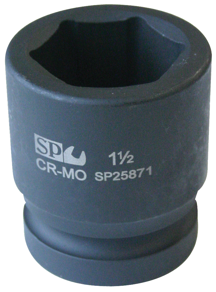 SP Tools Socket Impact 1-1/2" Drive 6 Point SAE 3-3/16" SP26698
