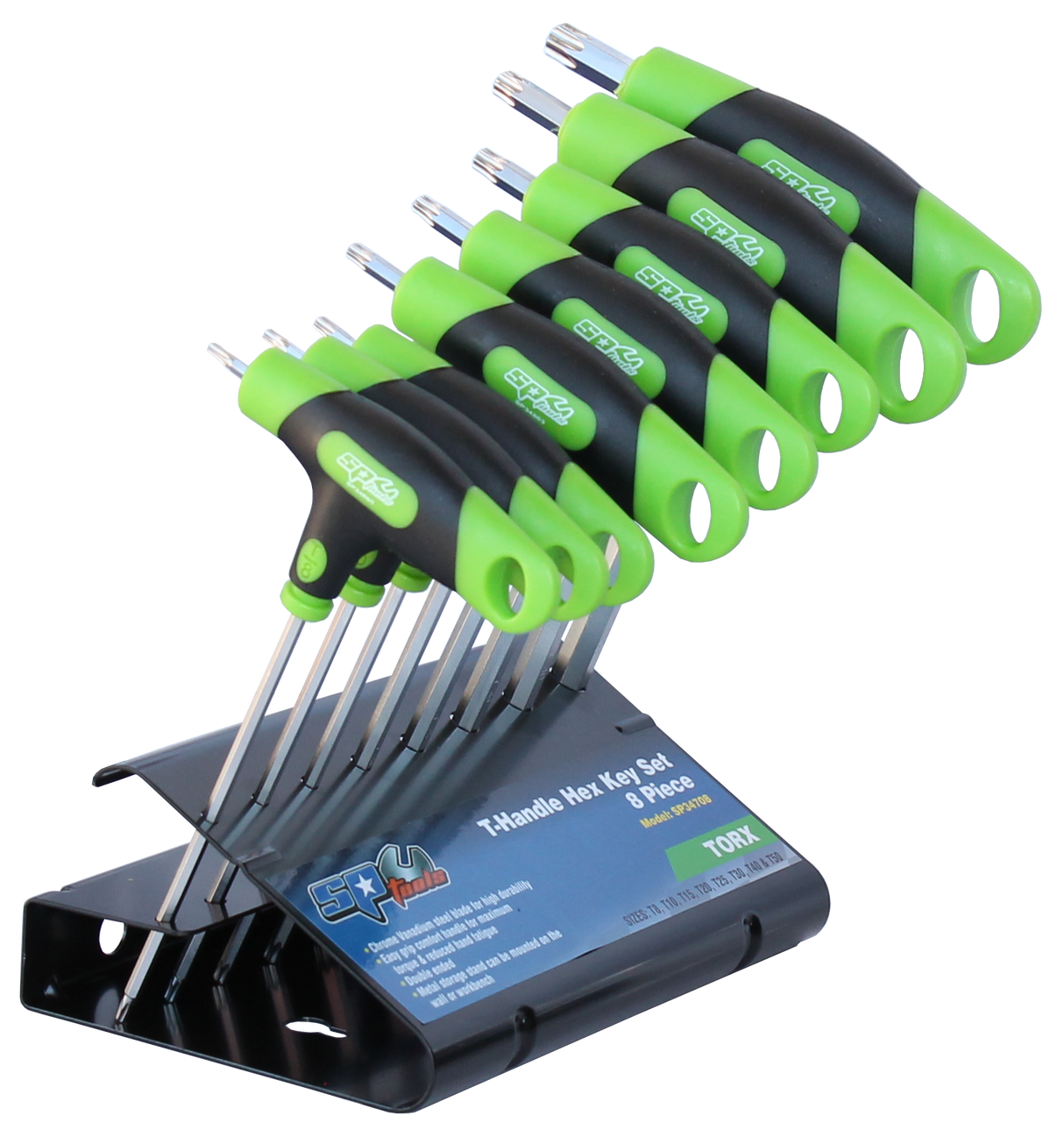 SP Tools Hex Key T-Handle 8 Piece Torx Set SP34708