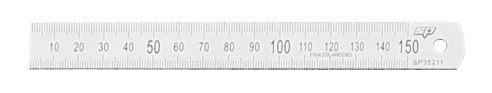 SP Tools Ruler Stainless Steel 150 And 18 And 0.8 SP35211