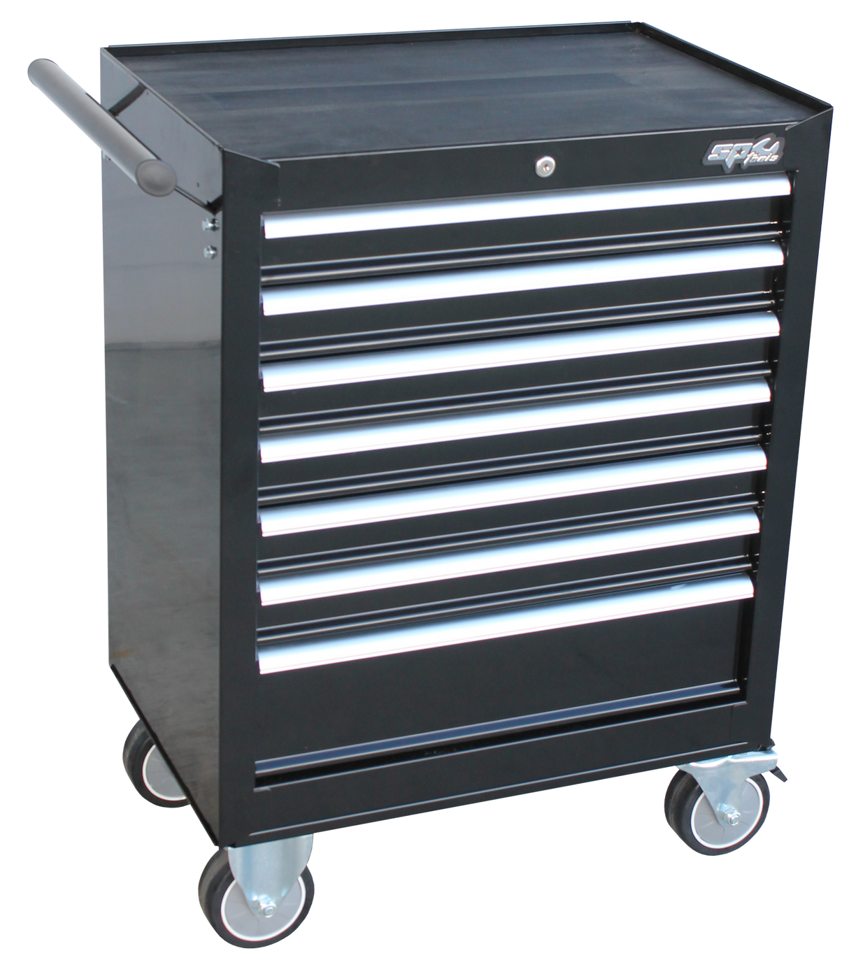 SP Tool Box SP40104 Black ToolBox 7 Drawer Roller Cabinet Workshop Tool Storage