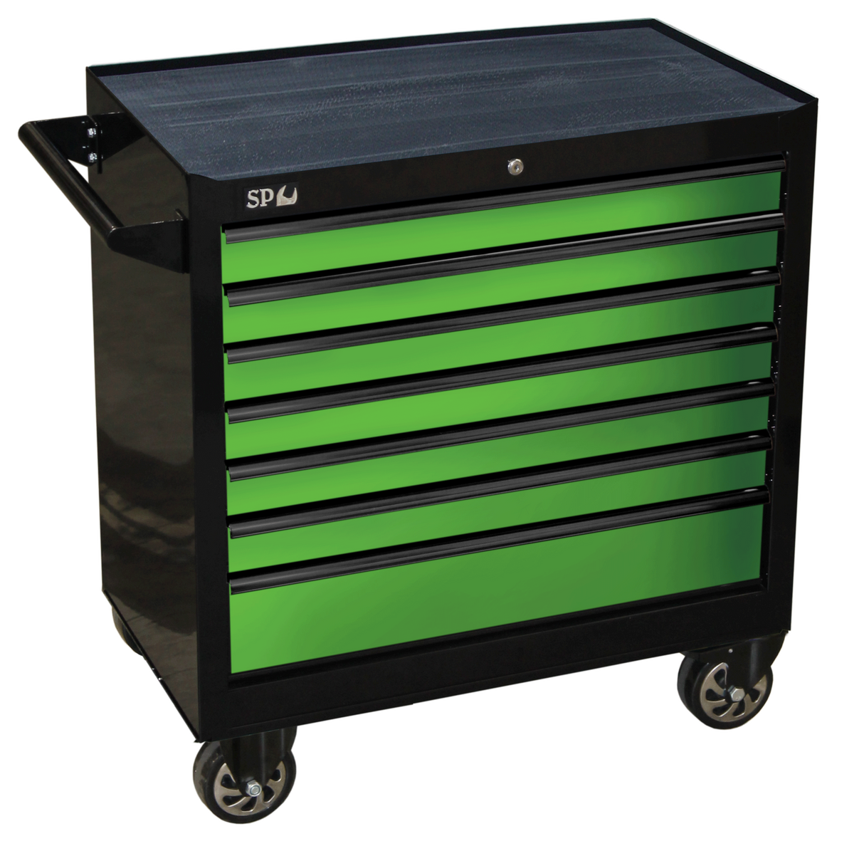 SP Tools Roller Cab Black/green 7 Drawer Custom Sumo SP40127