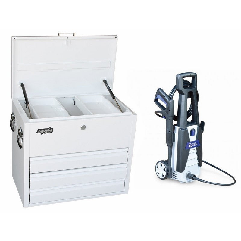 TOOL BOX WHITE HEAVY DUTY TRUCK 3 DRAWER SP40330B