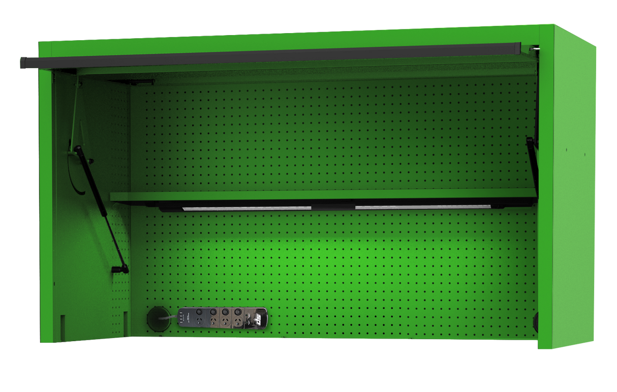 SP Tools USA Sumo Series 59" Top Hutch for Tool Cabinet SP44730G Green / Black
