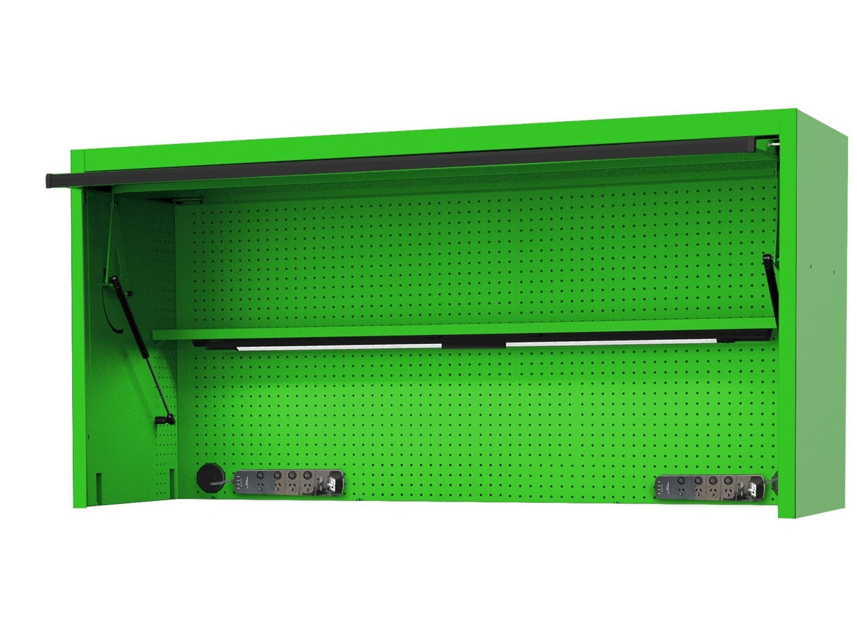 SP Tools USA Sumo Series 73" Top Hutch for Tool Cabinet SP44830G Green / Black