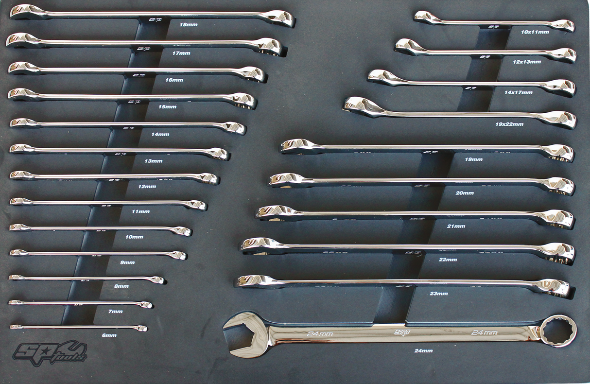 SP Tools Eva ToolKit 23 Piece Metric ROE + Flare Spanner SP50022
