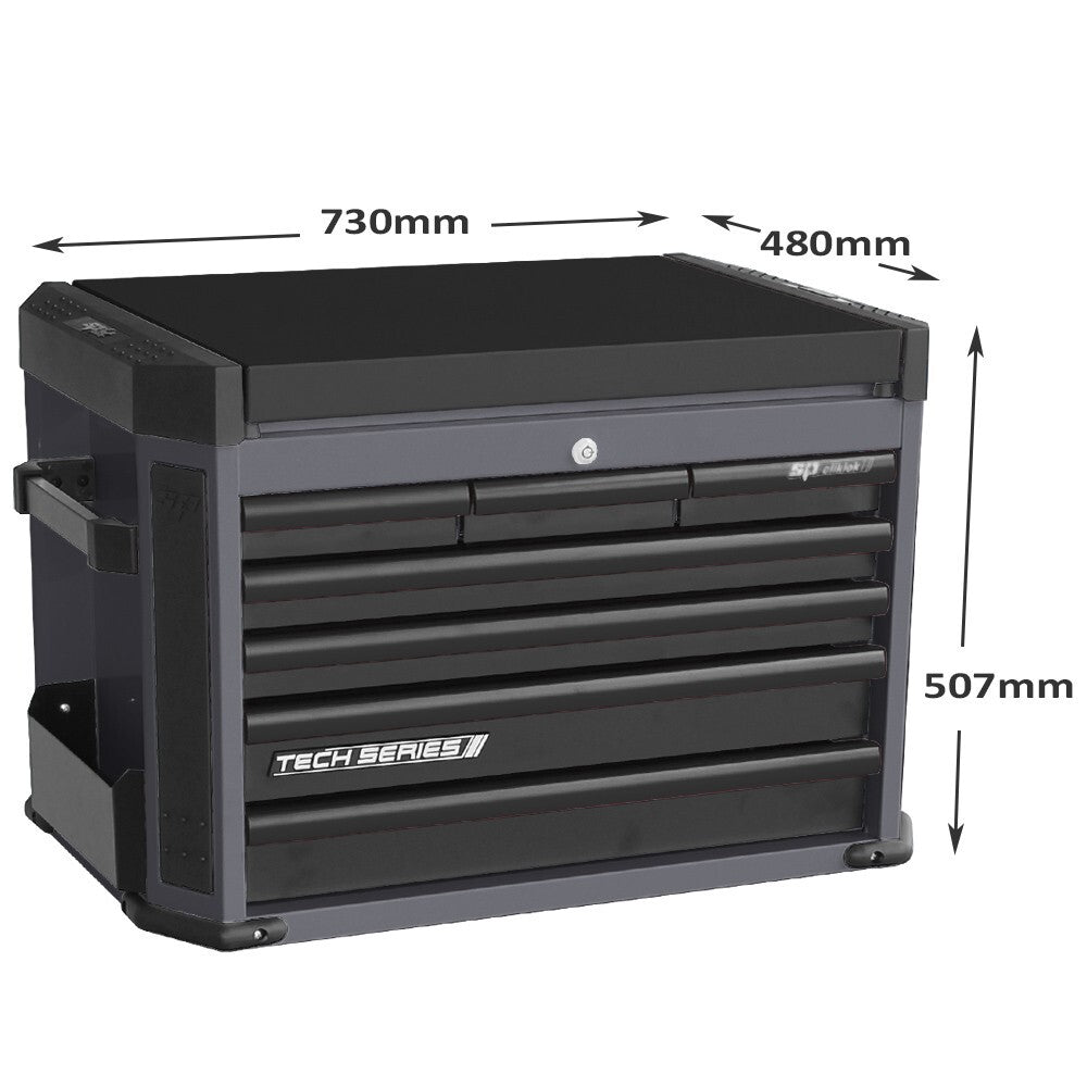 SP Tools Metric Tool Kit & Box 209PC Black Tech Series SP50033D