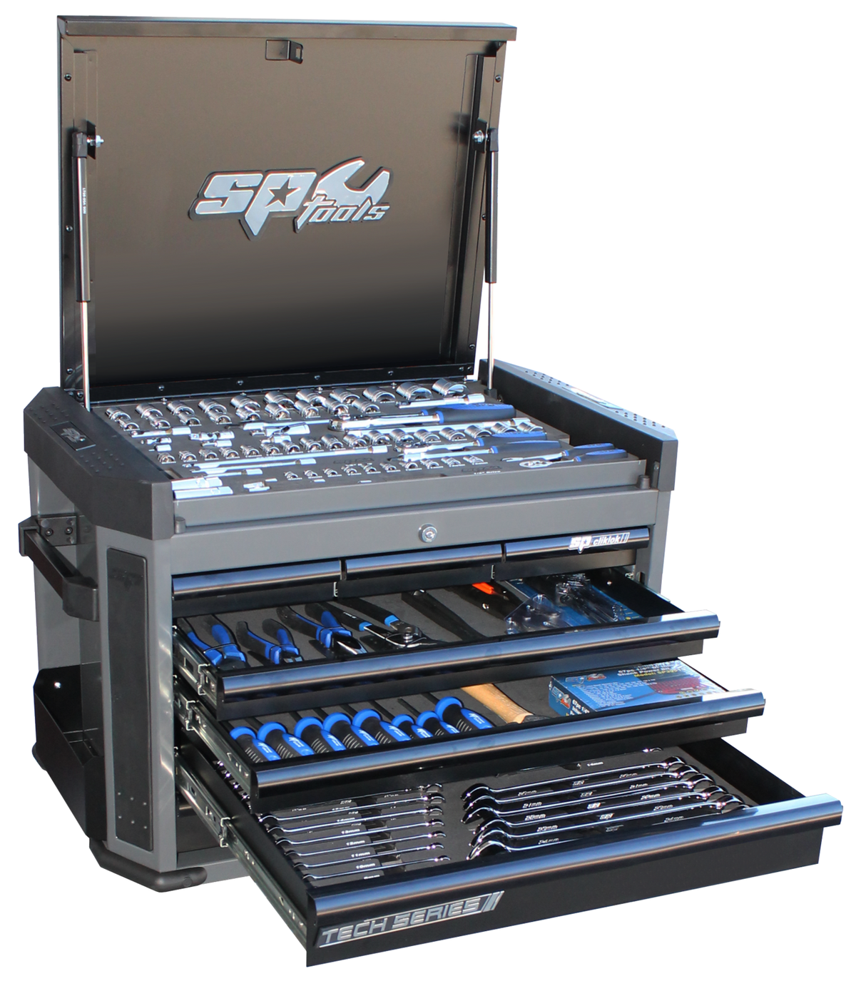 SP Tools Metric Tool Kit & Box 209PC Black Tech Series SP50033D