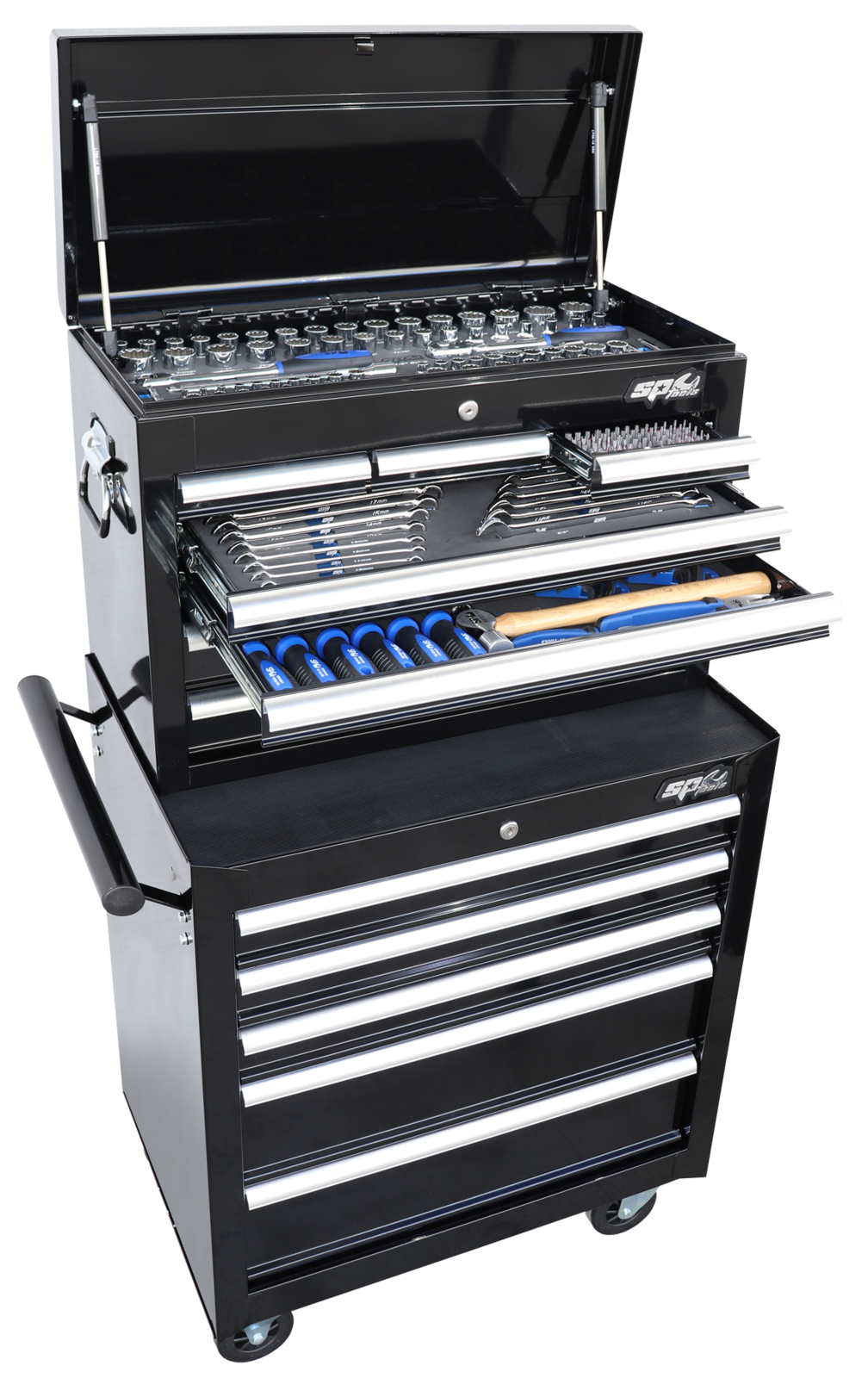 SP Tools ToolKit 206 Piece Metric/SAE - Black 12 Drawer Custom SP50113