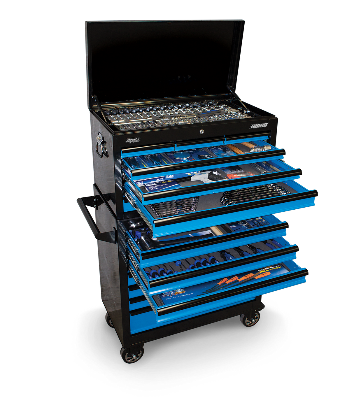 SP Tools Tool Kit 407 Piece Metric/SAE - Black/Blue 14 Drive Sumo SP50176