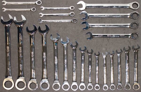 SP Tools Sumo Series Power Hutch 489 piece Tools Kit Metric/SAE -Black/Chrome Handles