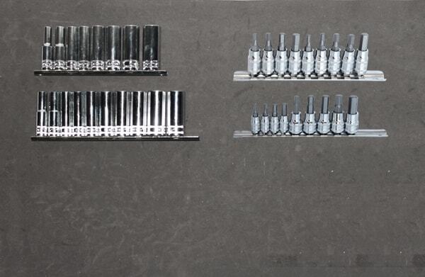 SP Tools Tool Kit 236 Piece Metric/SAE Black/Silver Custom Series With side Cabinet SP50626