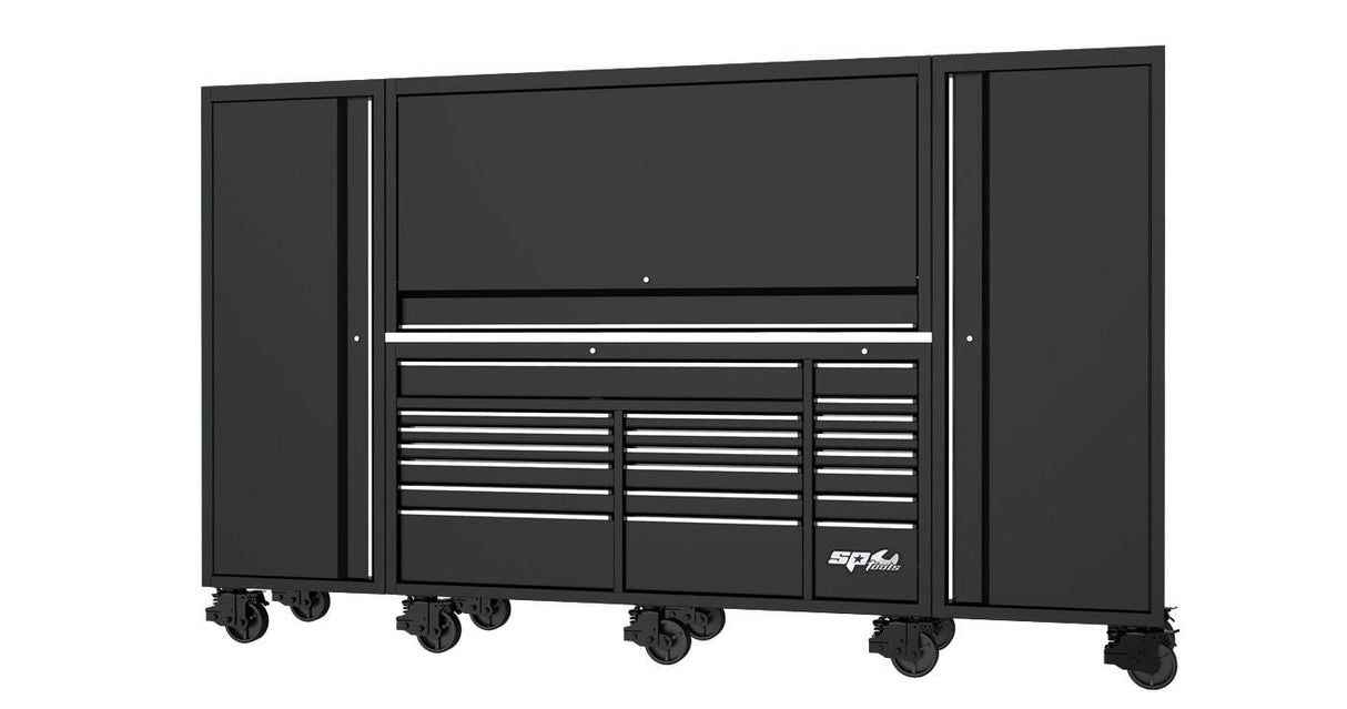 USA SUMO SERIES WORKSTATION TOOL KIT - 128" - METRIC/SAE - 708PC - BLACK/CHROME HANDLES