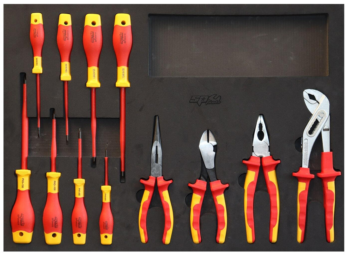 SP Tools VDE Sockets & Spanners Screwdrivers & Pliers EVA Tool Kit SP55910
