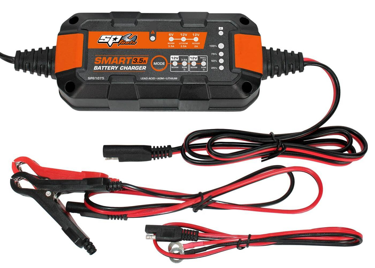 SP Tools Smart Battery Charger - 8 Stage Multi Volt 6 & 12V 3.5A SP61075