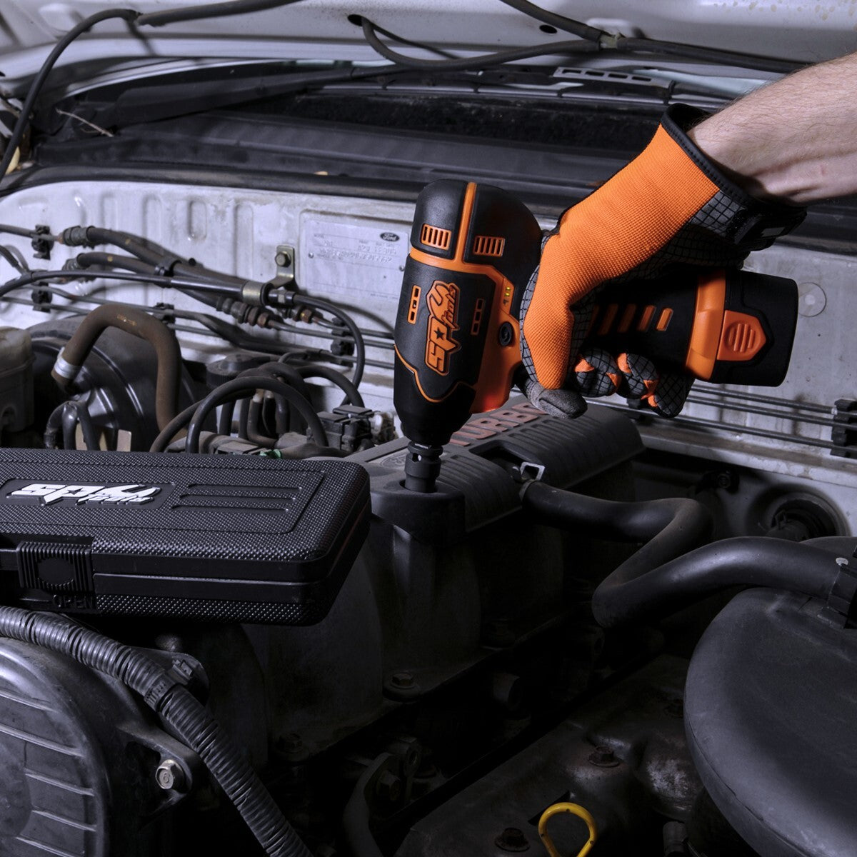SP Tools Cordless 12v Mini Impact Wrench 3/8" Drive SP81114 (Apprentice Cash Available)