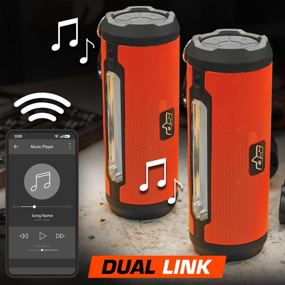 SP Tools Bluetooth Speaker & Work lamp SP81400